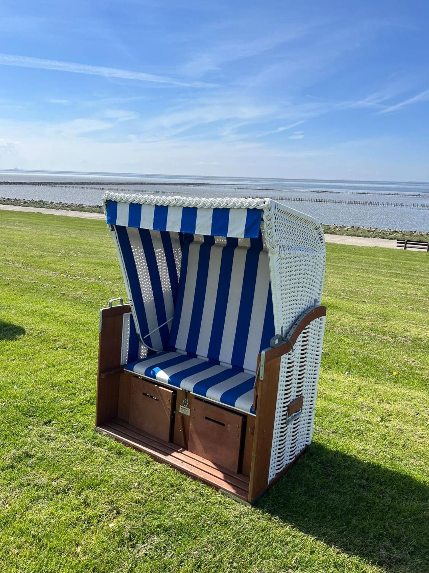 Fewo Schroeder - Bude 63A - Mit Strandkorb Am Meer - Inklusive Bettwaesche Und Handtuecher Westerdeichstrich Exterior photo